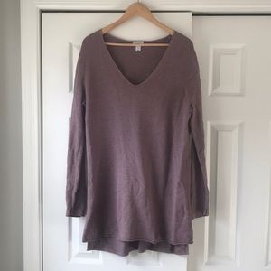 Old Navy Purple V Neck Tunic XL